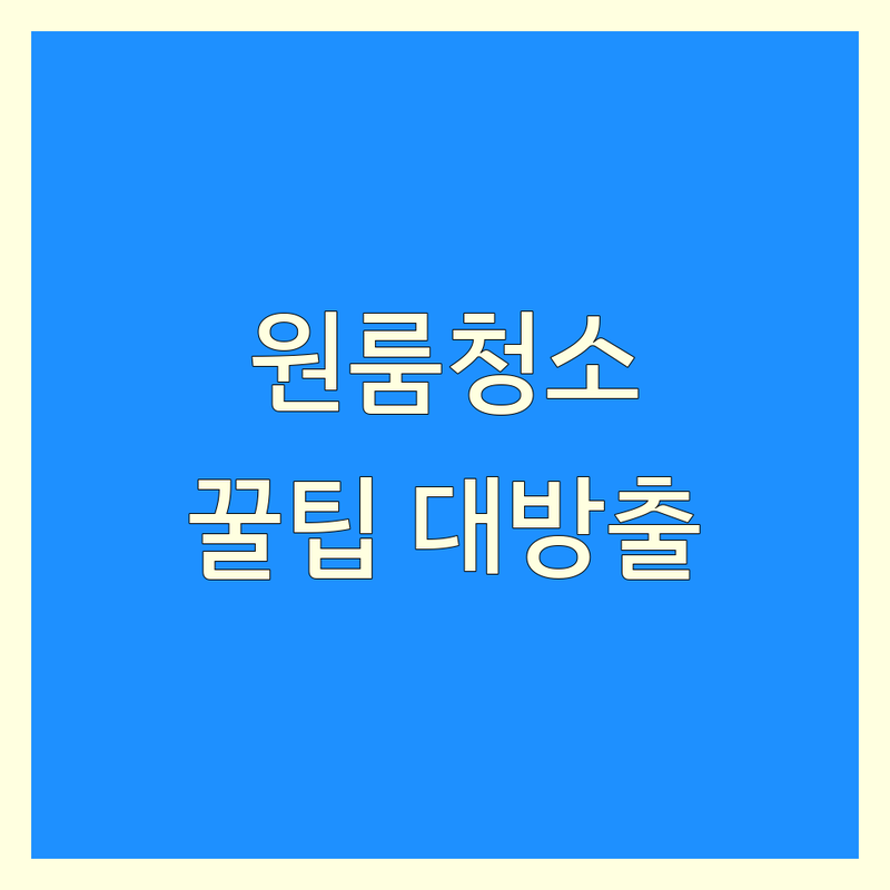 원룸청소 고민 해결! 경기 안양시 동안구 청소 솔루션 | 전문가가 알려주는 선택 팁