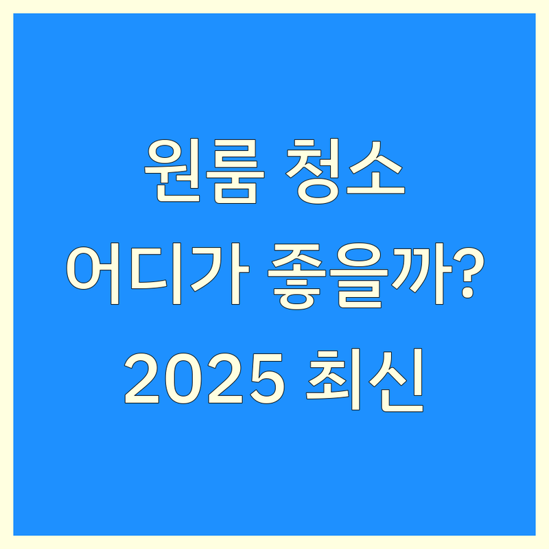 서울 원룸청소 전문가 선택, 어디가 좋을까요? | 2025년 최신 정보 완벽 분석
